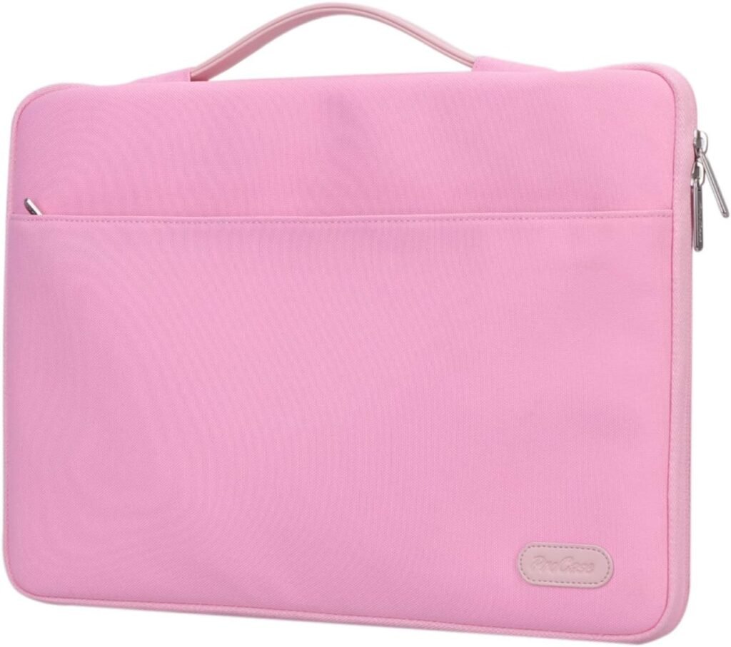 ProCase Laptop Sleeve Case, 13 inch Laptop Bag Compatible with MacBook HP Dell Lenovo ASUS Chromebook -Pink